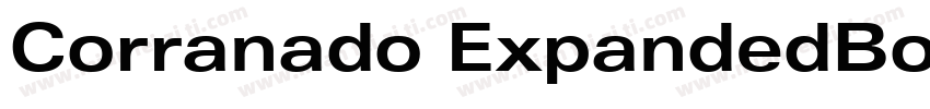 Corranado ExpandedBold字体转换